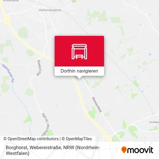 Borghorst, Webereistraße Karte