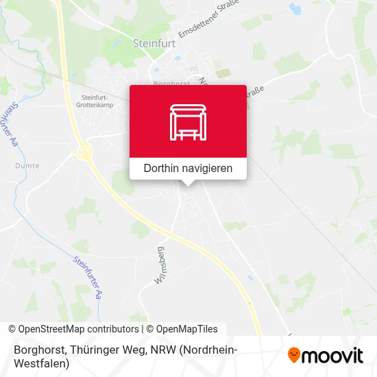 Borghorst, Thüringer Weg Karte