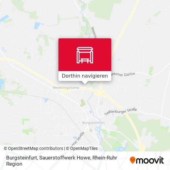 Burgsteinfurt, Sauerstoffwerk Howe Karte