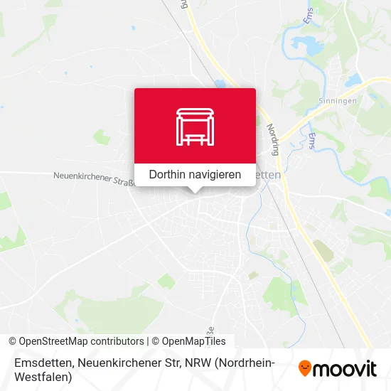 Emsdetten, Neuenkirchener Str Karte