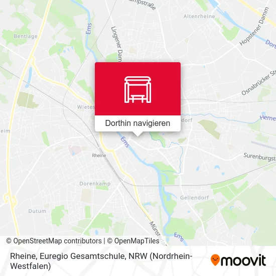 Rheine, Euregio Gesamtschule Karte