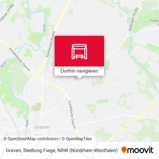 Greven, Siedlung Fiege Karte