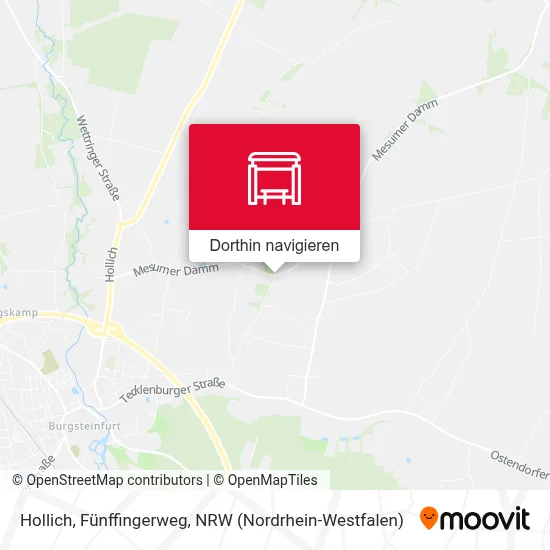 Hollich, Fünffingerweg Karte