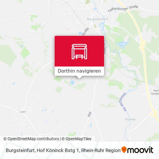 Burgsteinfurt, Hof Köninck Bstg 1 Karte