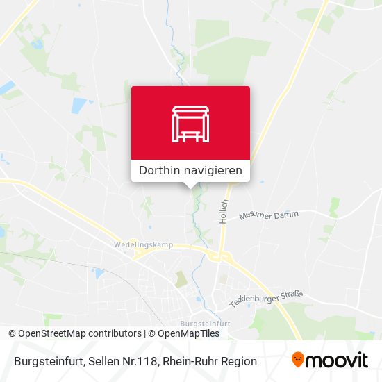 Burgsteinfurt, Sellen Nr.118 Karte