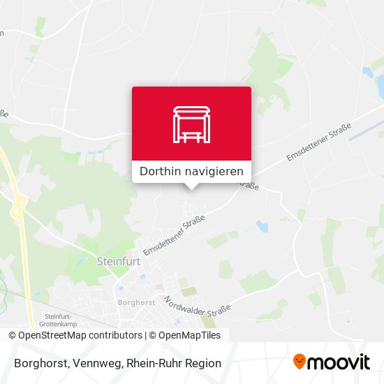 Borghorst, Vennweg Karte