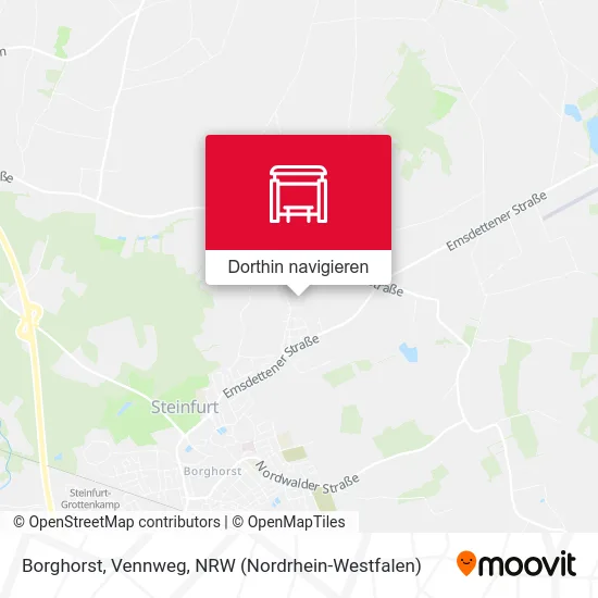 Borghorst, Vennweg Karte