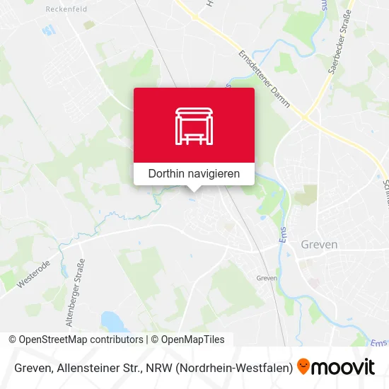 Greven, Allensteiner Str. Karte