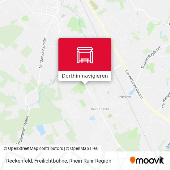 Reckenfeld, Freilichtbühne Karte