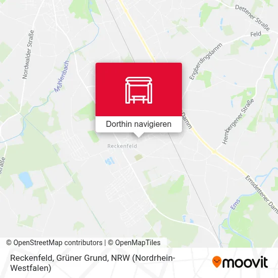 Reckenfeld, Grüner Grund Karte