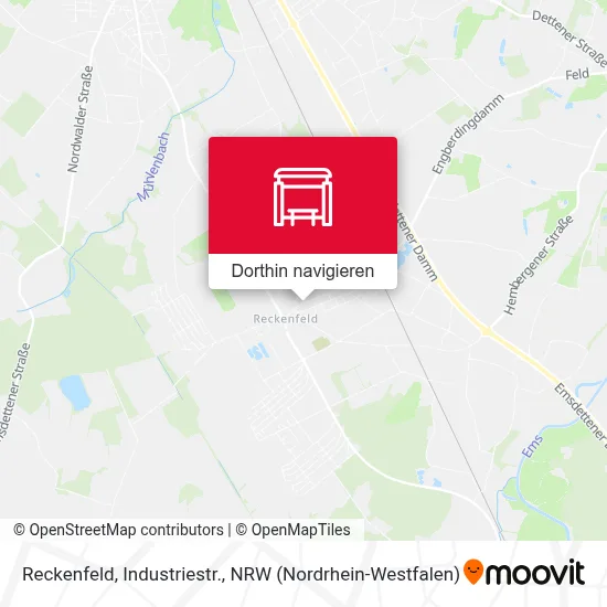 Reckenfeld, Industriestr. Karte
