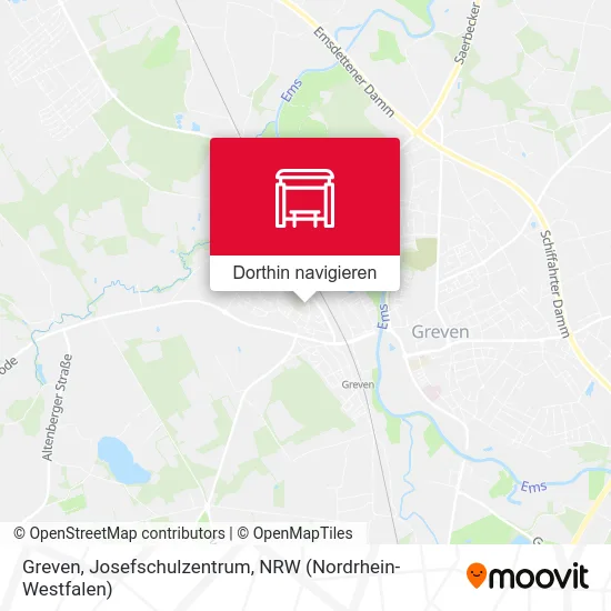 Greven, Josefschulzentrum Karte