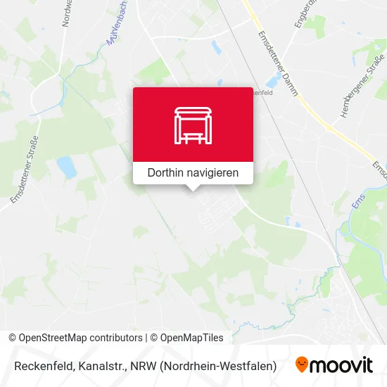 Reckenfeld, Kanalstr. Karte