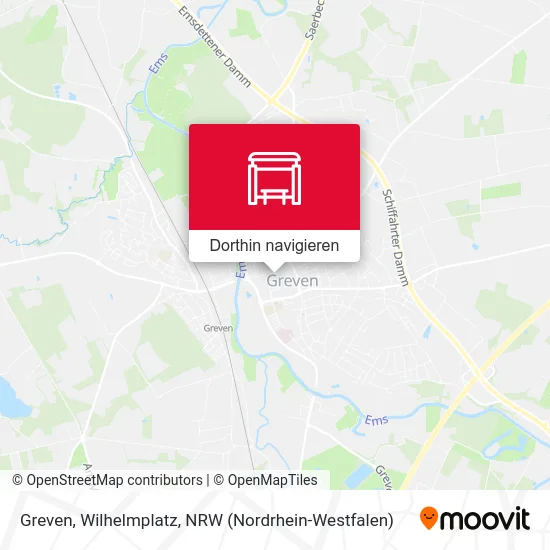 Greven, Wilhelmplatz Karte