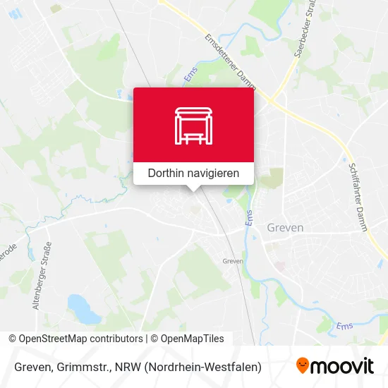 Greven, Grimmstr. Karte