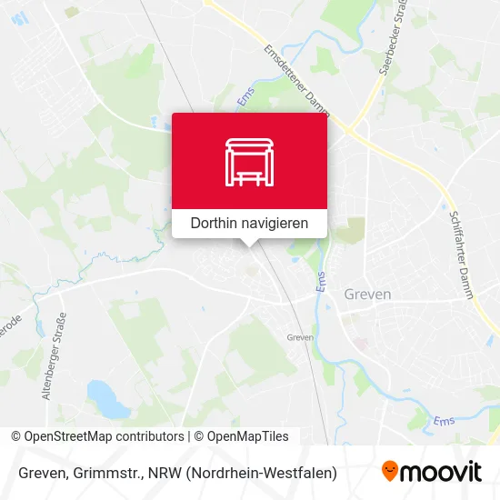 Greven, Grimmstr. Karte