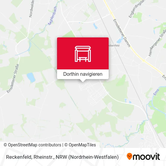 Reckenfeld, Rheinstr. Karte