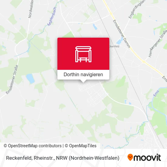 Reckenfeld, Rheinstr. Karte