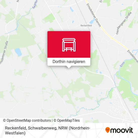 Reckenfeld, Schwalbenweg Karte