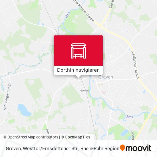 Greven, Westtor / Emsdettener Str. Karte