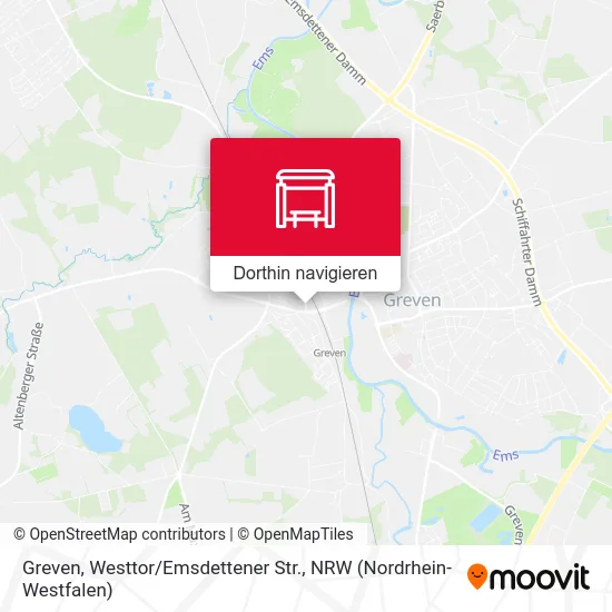 Greven, Westtor / Emsdettener Str. Karte