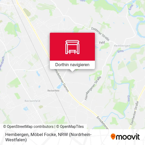 Hembergen, Möbel Focke Karte