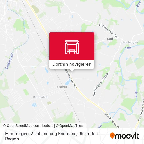 Hembergen, Viehhandlung Essmann Karte