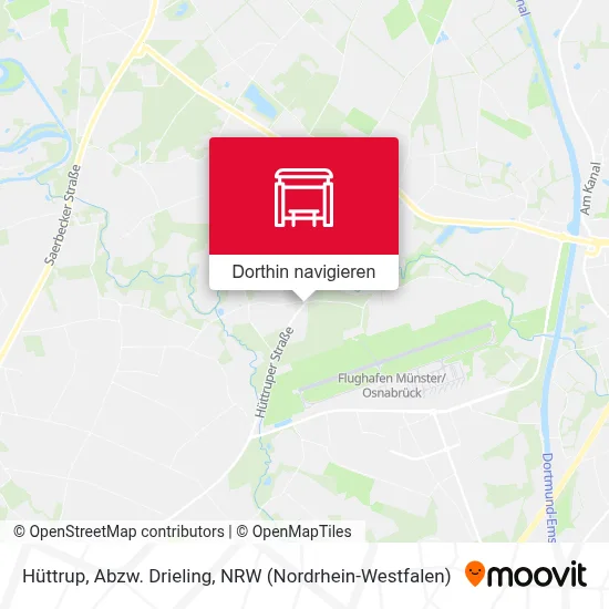 Hüttrup, Abzw. Drieling Karte