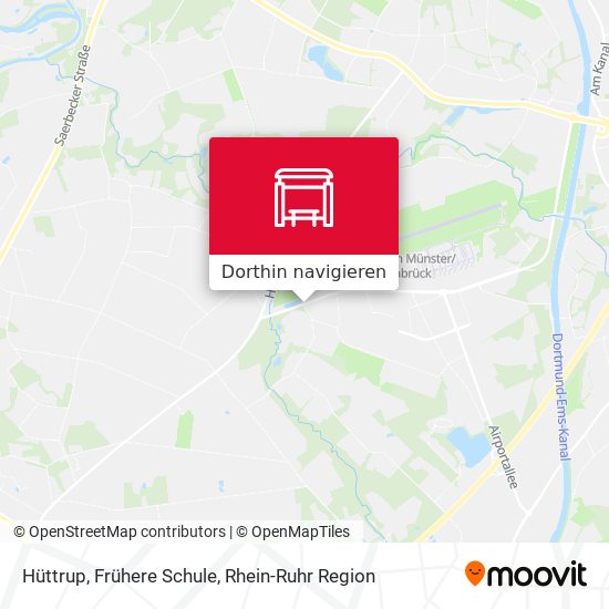 Hüttrup, Frühere Schule Karte