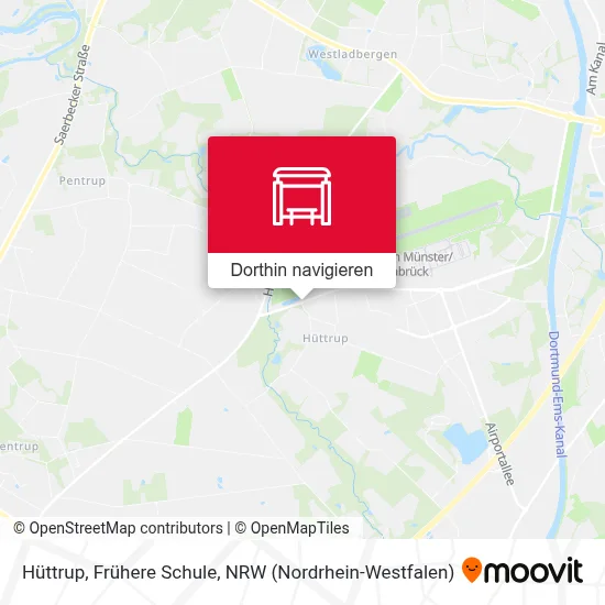 Hüttrup, Frühere Schule Karte