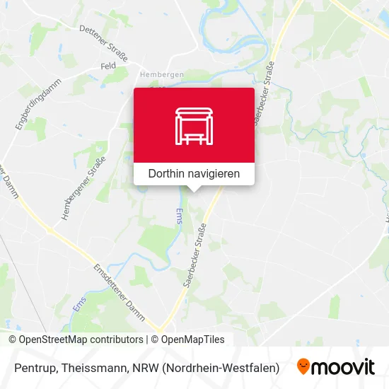 Pentrup, Theissmann Karte