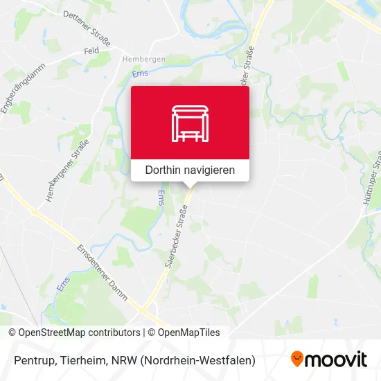 Pentrup, Tierheim Karte