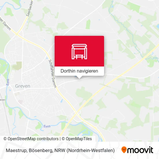 Maestrup, Bösenberg Karte