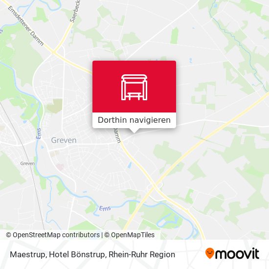 Maestrup, Hotel Bönstrup Karte