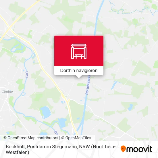 Bockholt, Postdamm Stegemann Karte