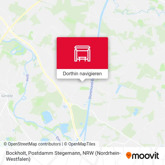 Bockholt, Postdamm Stegemann Karte