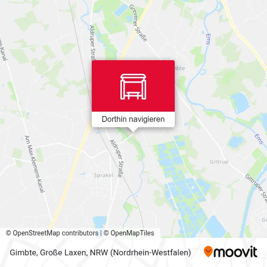 Gimbte, Große Laxen Karte