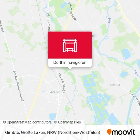 Gimbte, Große Laxen Karte