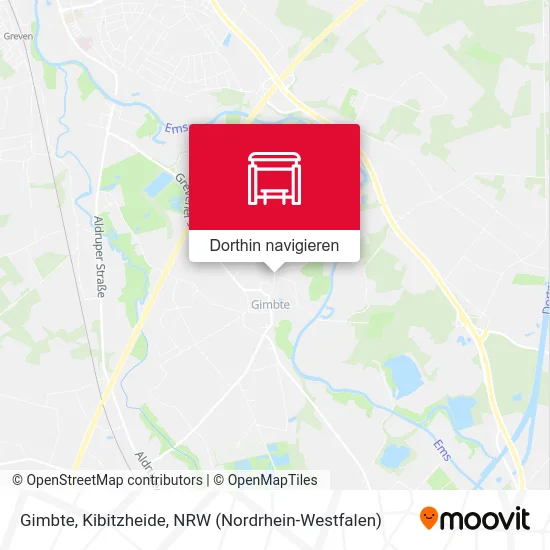 Gimbte, Kibitzheide Karte