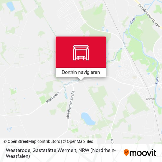 Westerode, Gaststätte Wermelt Karte