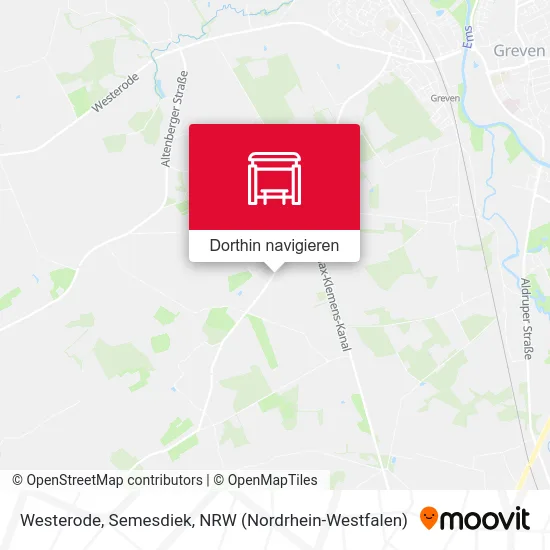 Westerode, Semesdiek Karte