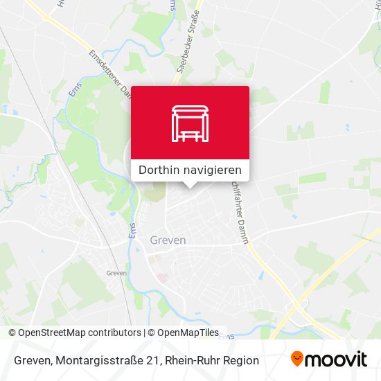Greven, Montargisstraße 21 Karte