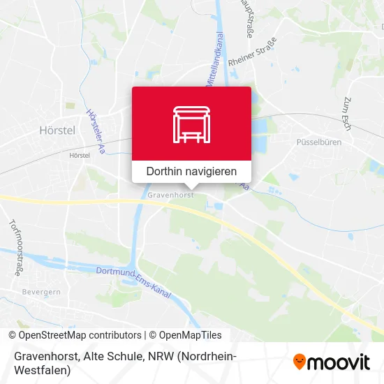 Gravenhorst, Alte Schule Karte