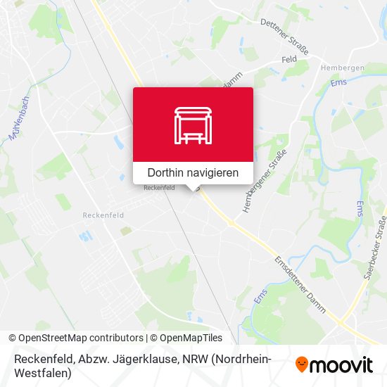 Reckenfeld, Abzw. Jägerklause Karte