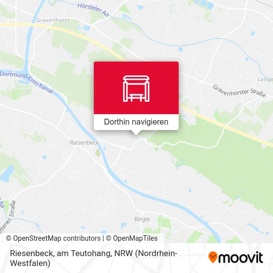 Riesenbeck, am Teutohang Karte