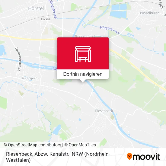 Riesenbeck, Abzw. Kanalstr. Karte