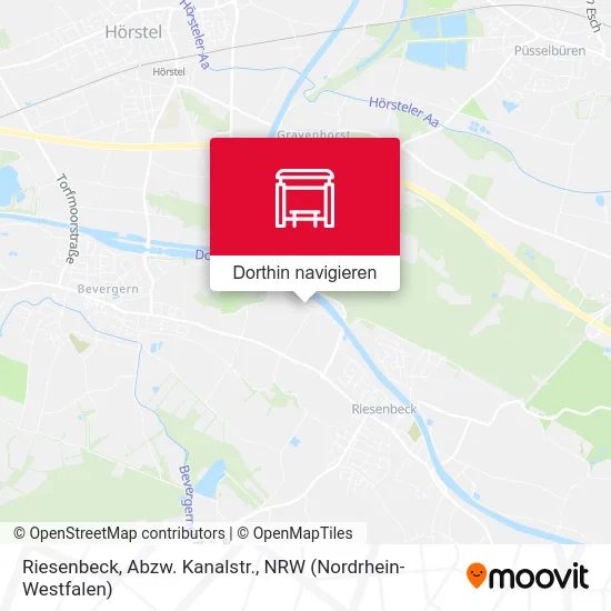 Riesenbeck, Abzw. Kanalstr. Karte