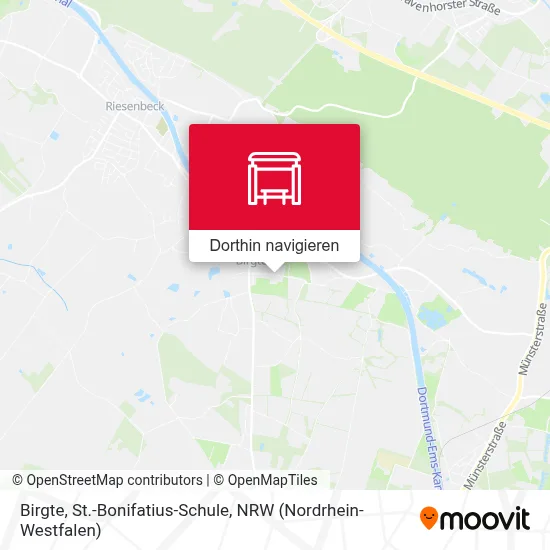 Birgte, St.-Bonifatius-Schule Karte