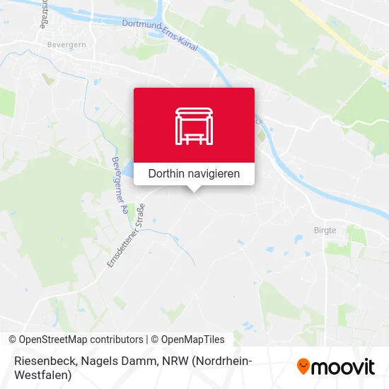 Riesenbeck, Nagels Damm Karte