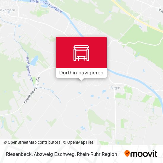 Riesenbeck, Abzweig Eschweg Karte